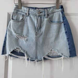 Pacsun Two-Toned Denim Skirt